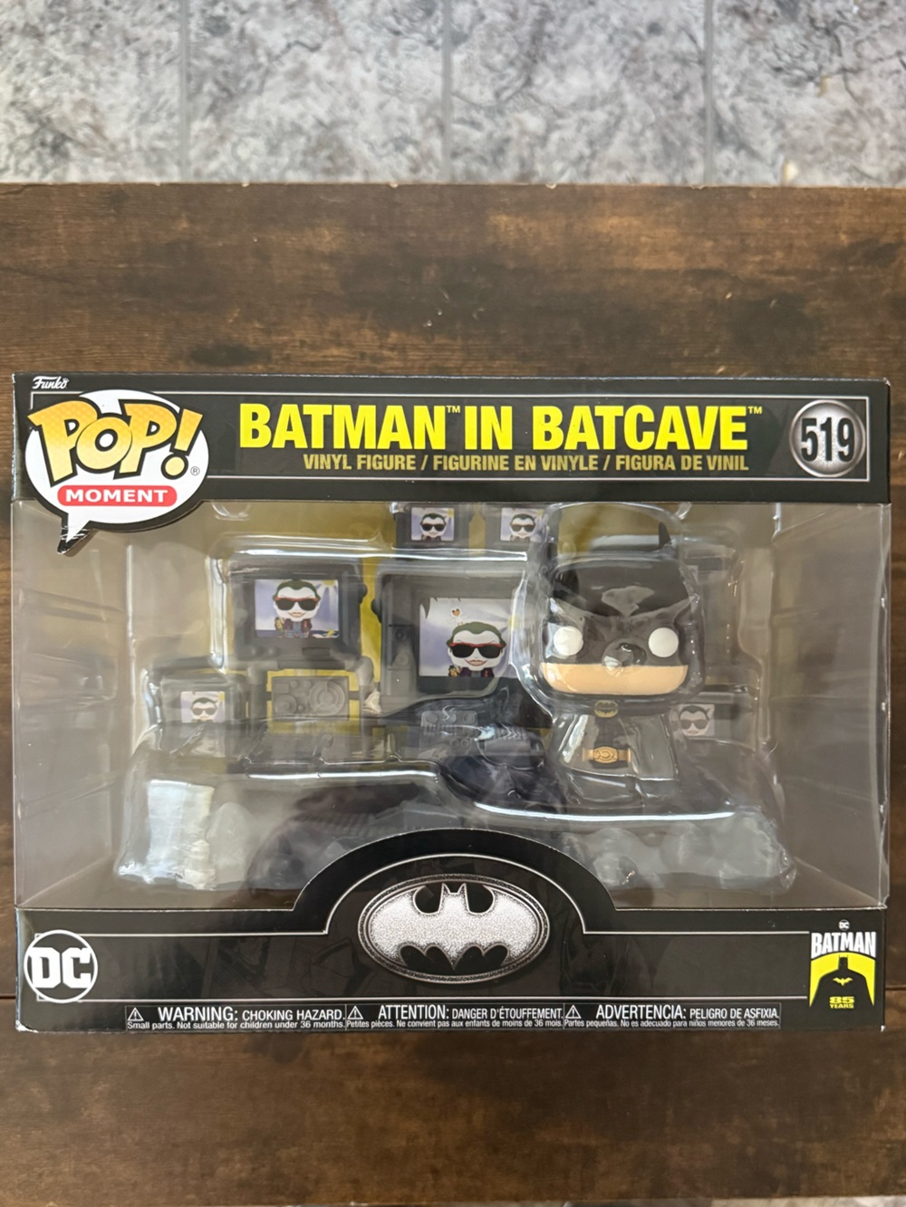 Funko Pop! Batman in Batcave Black & Yellow Vinyl Figure #519